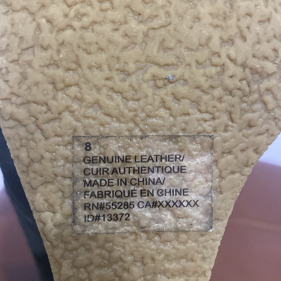 Express Gray Leather Suede Wedge Ankle Lace Up Boots Women's Shoes Size 8M ! - Picture 7 of 12